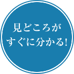 見どころがすぐに分かる！