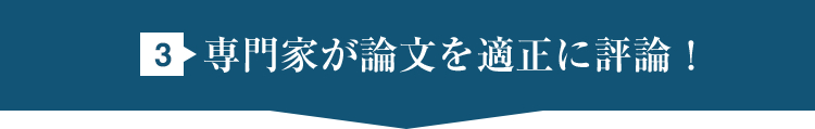 3.専門家が論文を適正に評論