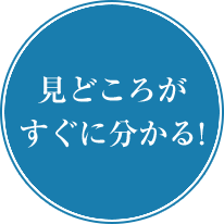 見どころがすぐに分かる！