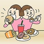 糖尿病になりやすい食習慣は？～日本人13万人10年間の調査のイメージ