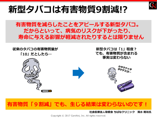 新型タバコは有害物質9割減!?のイメージ