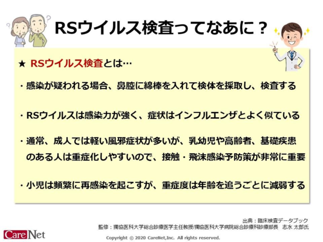 RSウイルス検査ってなあに？のイメージ