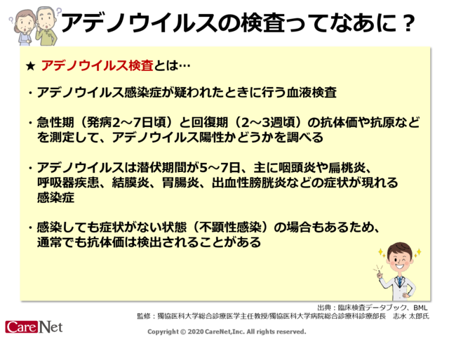 アデノウイルスの検査ってなあに？のイメージ