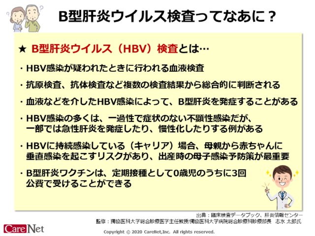 B型肝炎ウイルス検査ってなあに？のイメージ