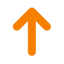 上向き矢印のイラスト